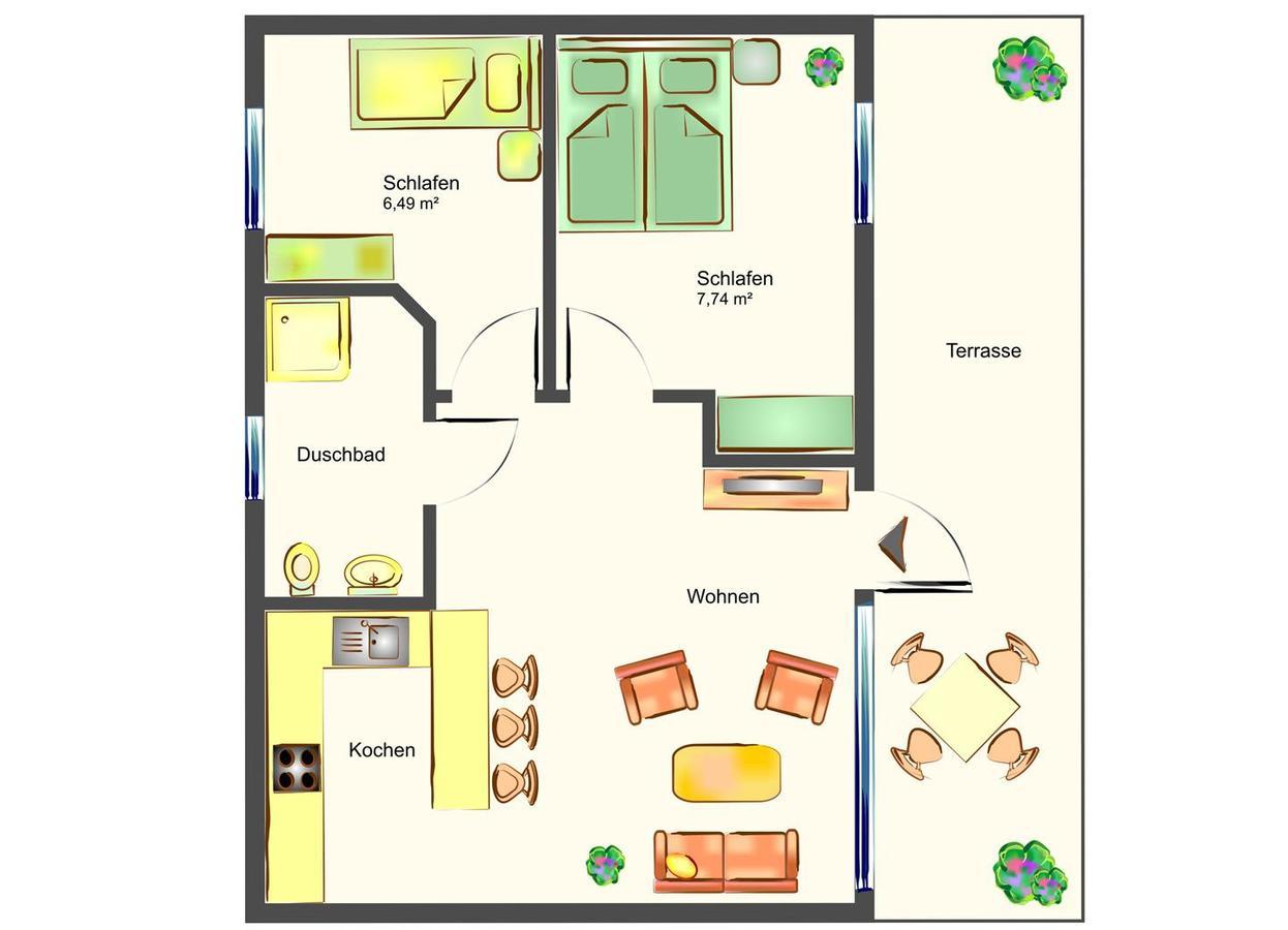 Ferienanlage Bansin Seepferdchen 1 Heringsdorf  Ngoại thất bức ảnh